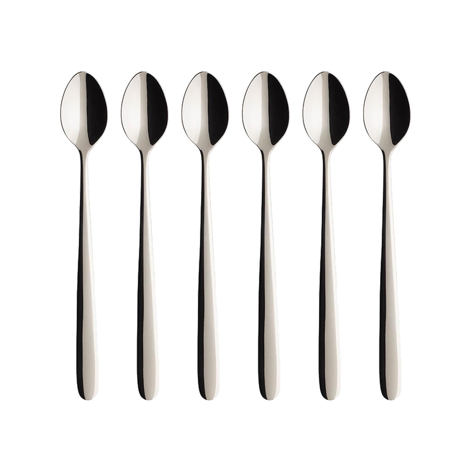 LONGDRINK LÖFFEL Daily Line silber 20 cm 6er Set - Silberfarben, Metall - Villeroy & Boch