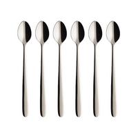 LONGDRINK LÖFFEL Daily Line silber 20 cm 6er Set - Silberfarben, Metall - Villeroy & Boch