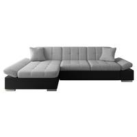 ECKSOFA Montana, Seite: Links - Schwarz/Grau, Holz/Textil (278/161cm) - MIRJAN24