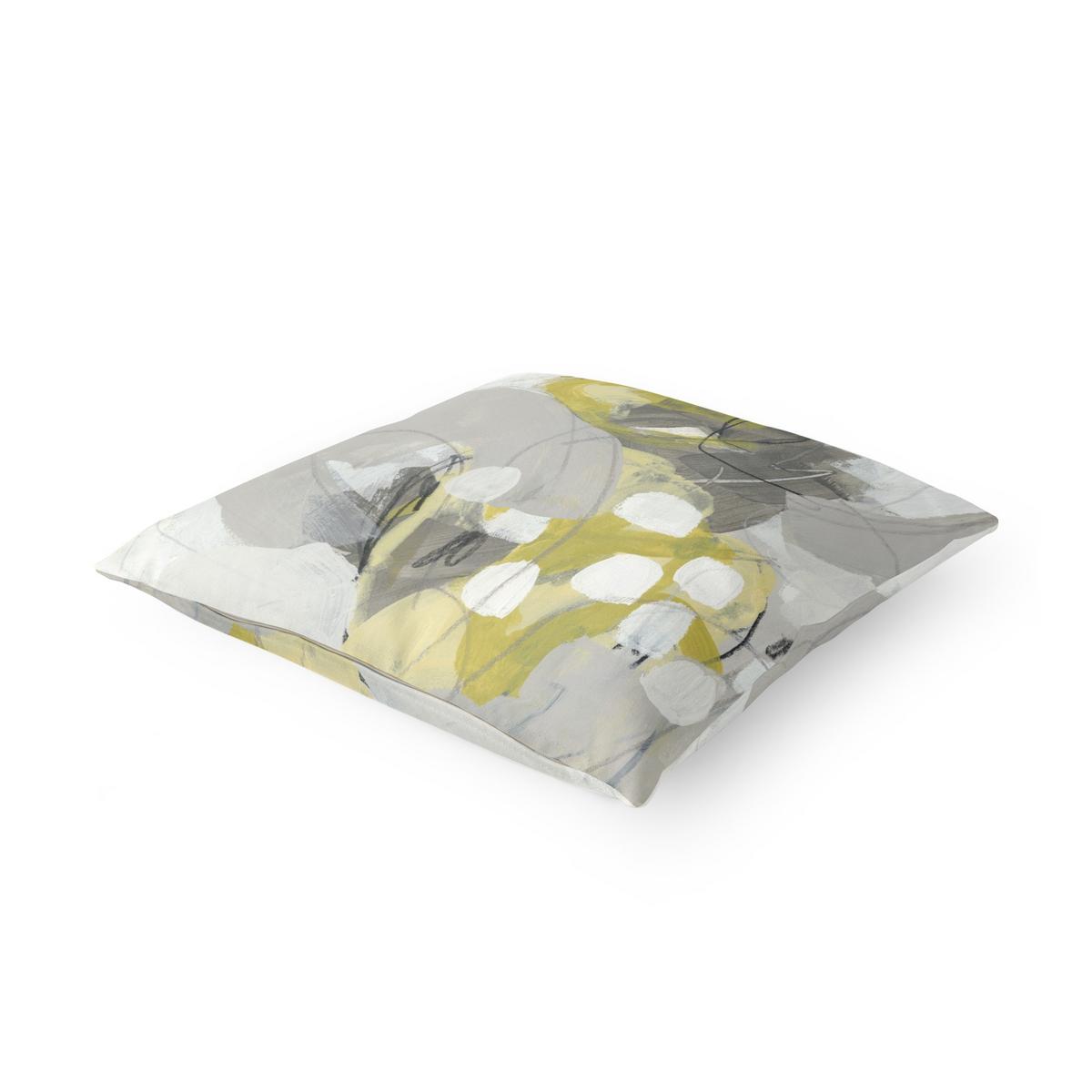 KISSENBEZUG Zitronen im Nebel IV 40/40 cm - Grau, Textil (40/40cm) - Bilderwelten