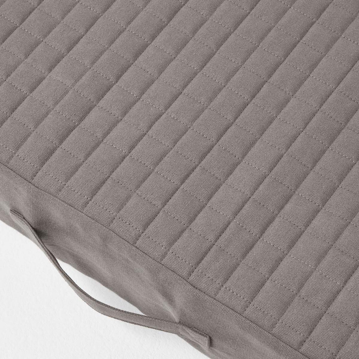 SITZKISSEN-BEZUG für Sofa-Auflage 100/50/10 cm, Baumwolle - Grau, Textil (100/50/10cm) - Homescapes