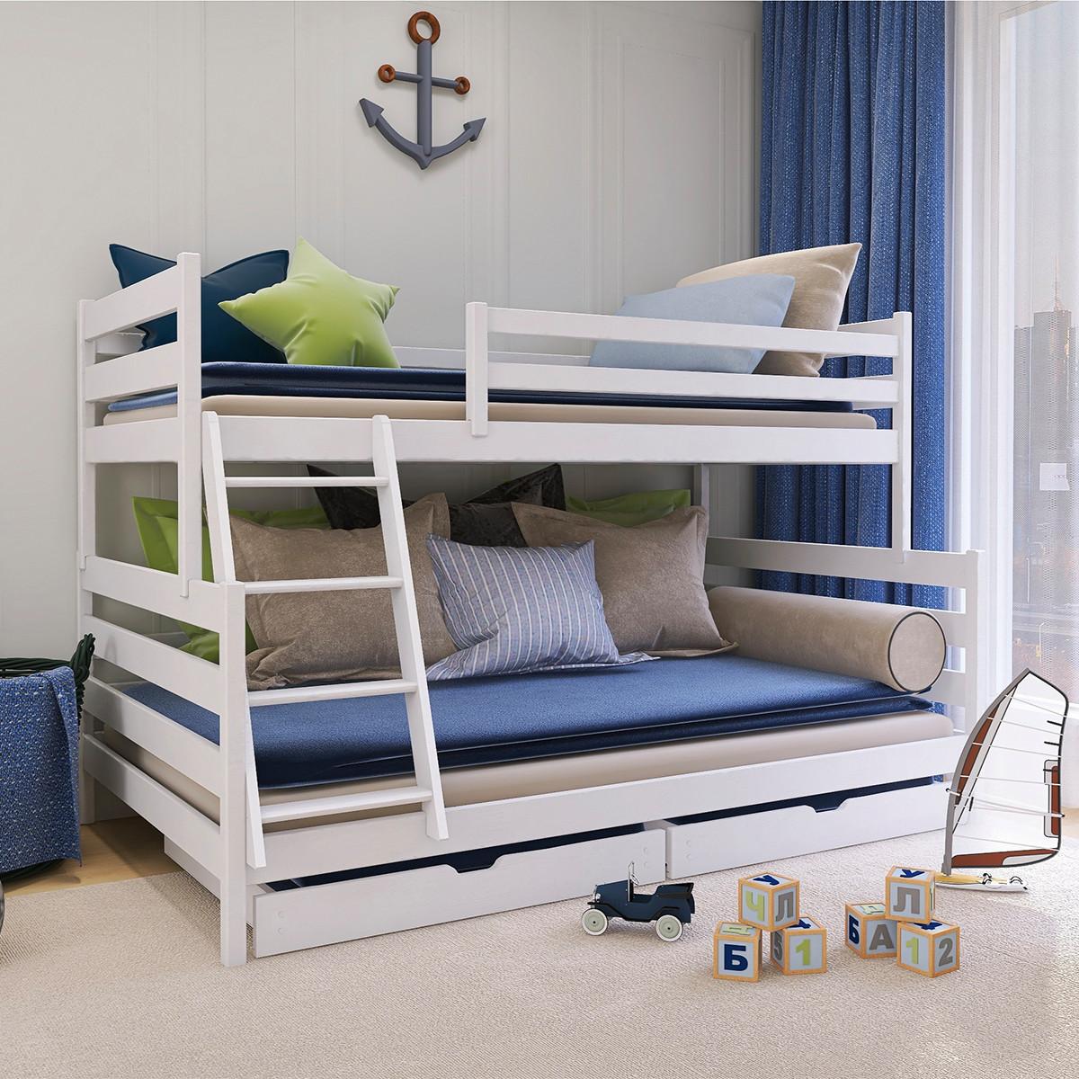 BETT 120/200 Léo Weiß - Weiß, Holz (120/200cm) - Petits-meubles