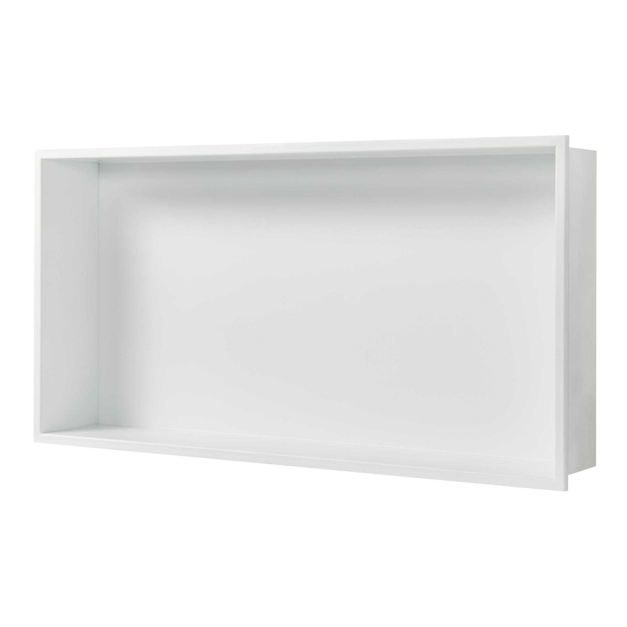 DUSCHNISCHE Kristinehamn - Weiß, Metall (32/62/10cm) - [neu.haus]