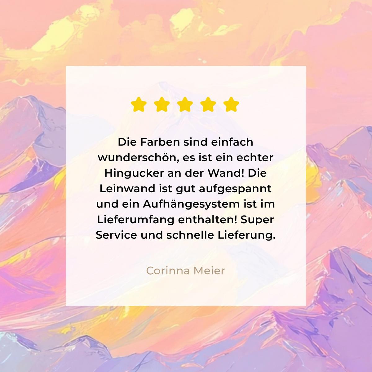 LEINWANDBILD Berggipfel - Wolken - Verträumt Wandbild Wohnzimmer 60x80 cm - Hellrosa, Textil (60/80cm) - MuchoWow