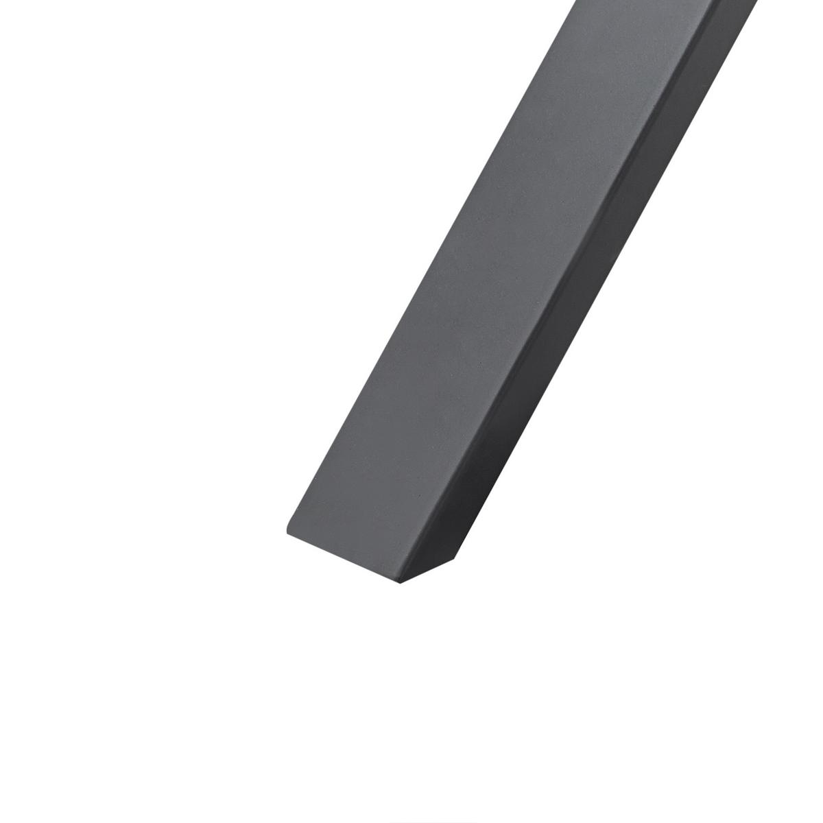 ESSTISCH 180/90 cm Dunkler Holzfarbton/Schwarz Clifton - Dunkelbraun/Schwarz, Holz (180/90/75cm) - Beliani