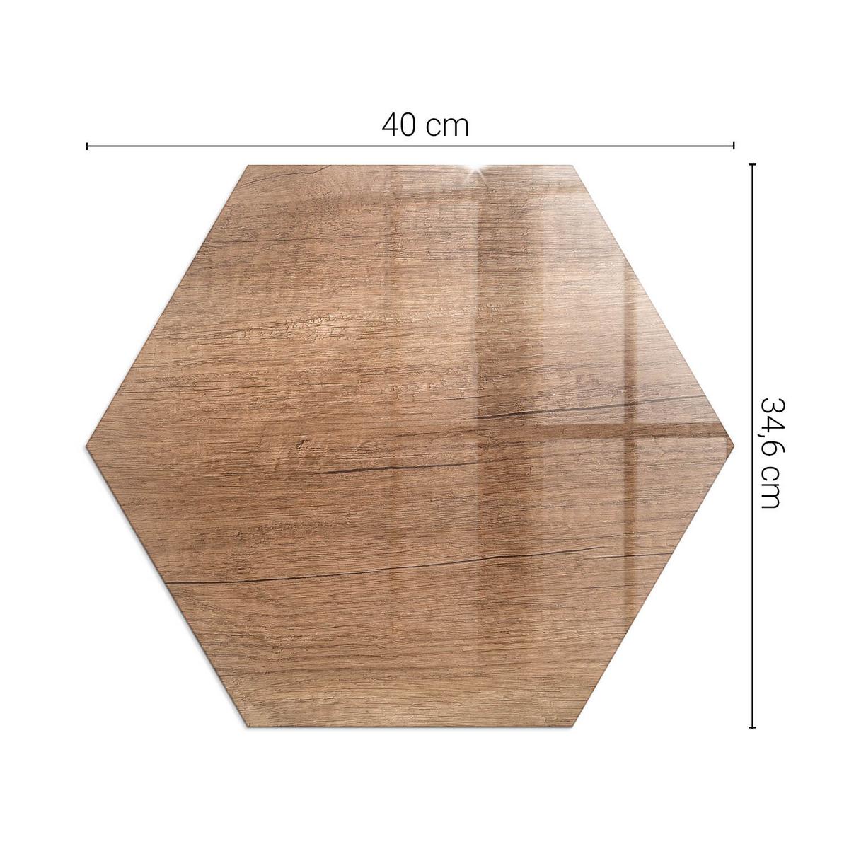 GLASPLATTE für Kamin h40 cm - Braun, Glas (40/40/0.4cm) - TULUP