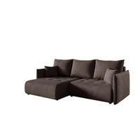 ECKSOFA Canio - Dunkelbraun, Holzwerkstoff/Textil (221/153cm) - Fun Möbel