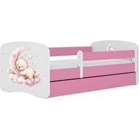 KINDERBETT Emily mit Schublade und Matratze, Rosa 80x180 cm - Roségold, Holzwerkstoff (180/80cm) - WFL GROUP