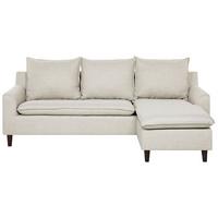 ECKSOFA Polsterbezug Beige Elvenes - Beige, Textil (206/140cm) - Beliani