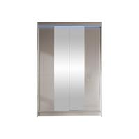 SCHWEBETÜRENSCHRANK Lino II mit RGB LED Beleuchtung - Kaschmir, Holzwerkstoff/Metall (120/200/58cm) - MIRJAN24