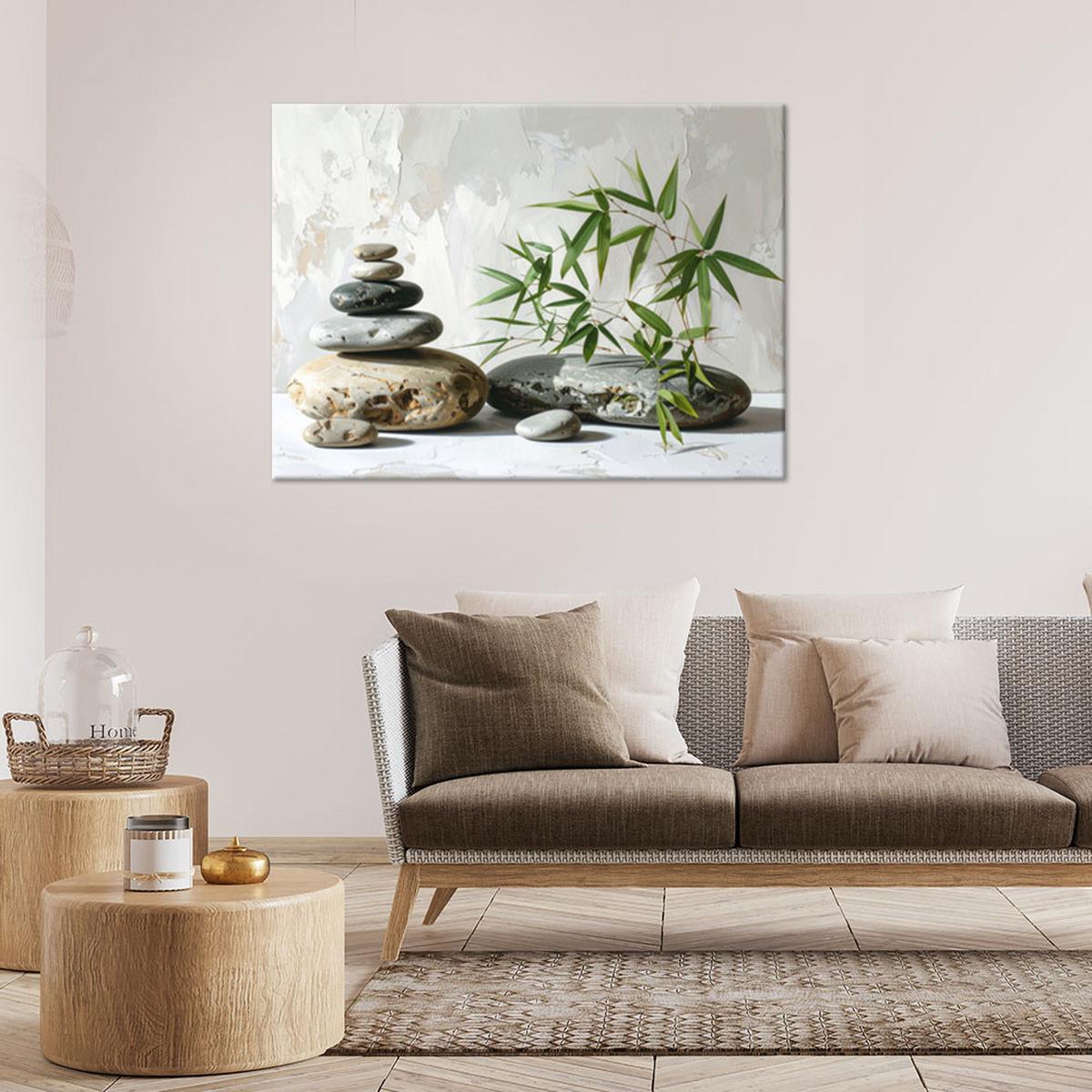 LEINWANDBILD Zen und Orientalisch 120x80cm - Grau, Textil (120/80cm) - Feeby