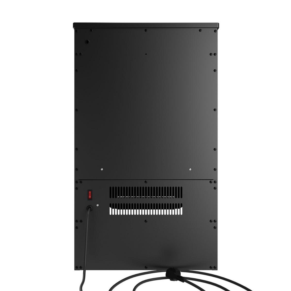 ELEKTROKAMIN 1800W schwarz - Flammenbild separat nutzbar - Schwarz, Metall (35/75/45cm) - Juskys