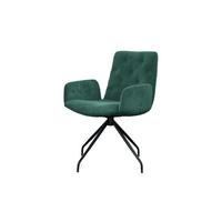 DREHSTUHL NEW CHARME Smaragdgrün Cord (1er-Set) - Smaragdgrün, Textil (59/87/66cm) - KAWOLA