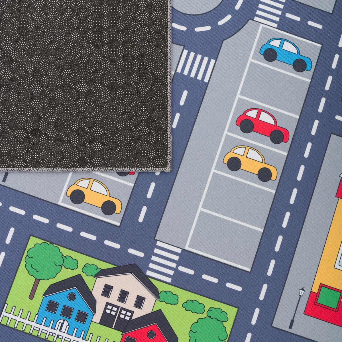 KINDERTEPPICH Grau Ø 160 cm - Multicolor, Kunststoff (160/160cm) - TT Home