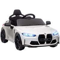 KINDER Elektroauto 12V Kinderfahrzeug mit 2,4G-Fernbedienung, 3-5 km/h, Weiß - Weiß, Metall (108/69.5/51cm) - AIYAPLAY