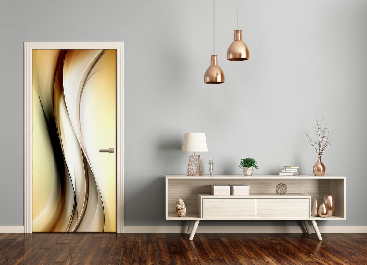 TÜRAUFKLEBER 85x205 cm Dekorativ für Türen - Cognac, Kunststoff (85/205/0.01cm) - TULUP
