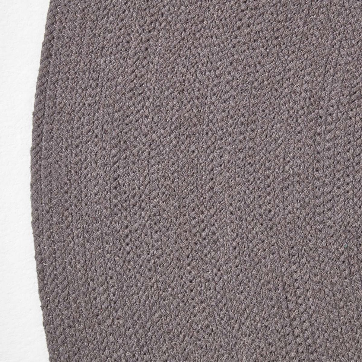 TEPPICHLÄUFER geflochten oval 66/200 cm - Grau, Textil (66/200cm) - Homescapes