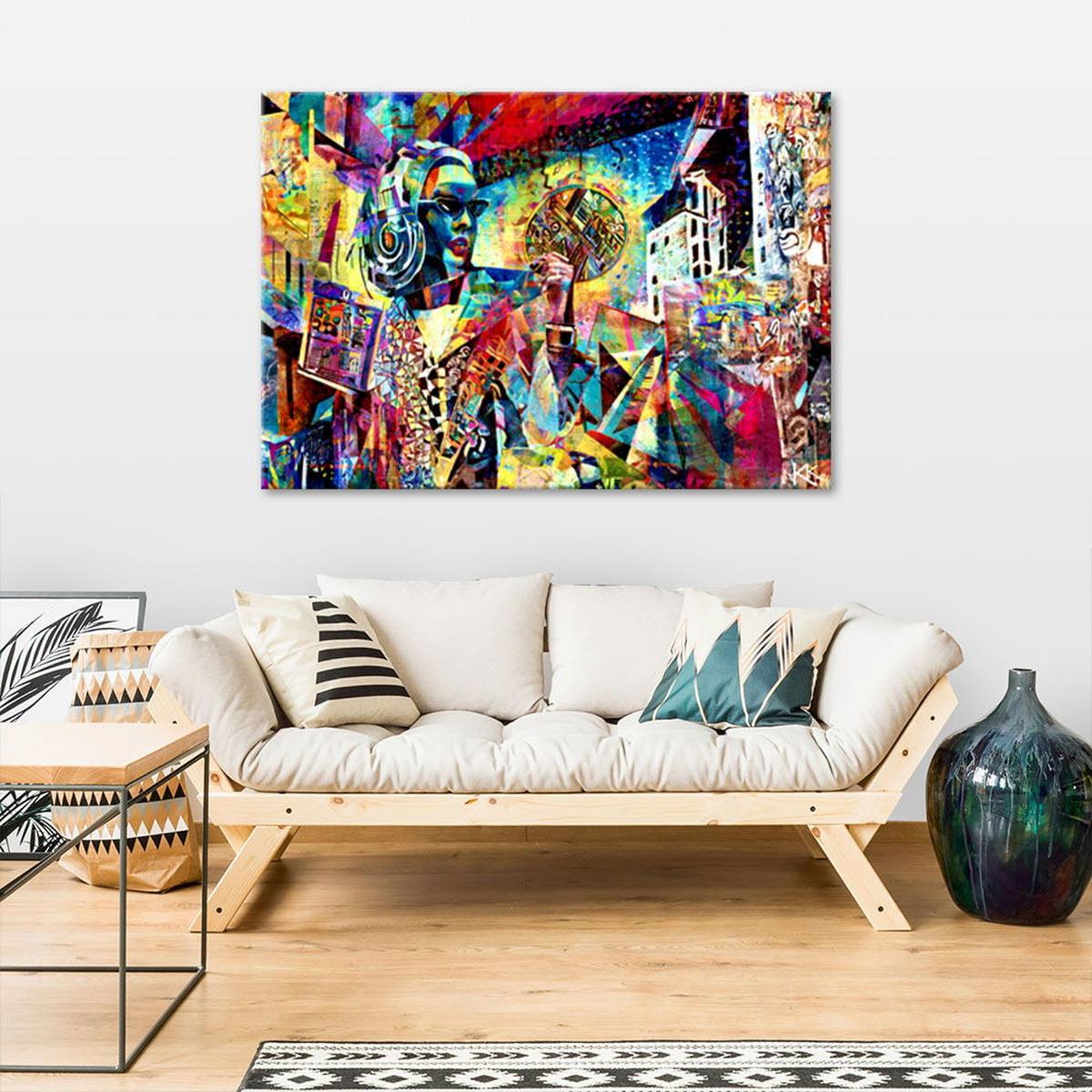KUNSTDRUCK Lila 120/80 cm - Lila, Textil (120/80cm) - KUNSTLOFT