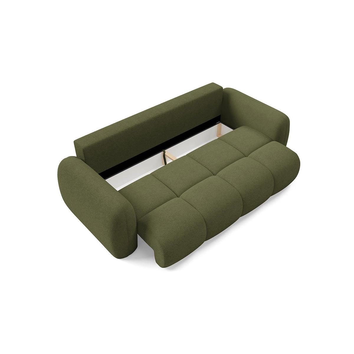 SOFA Livio 3 Sitzplätze Grün - Grün, Holz (270/95/121cm) - Petits-meubles