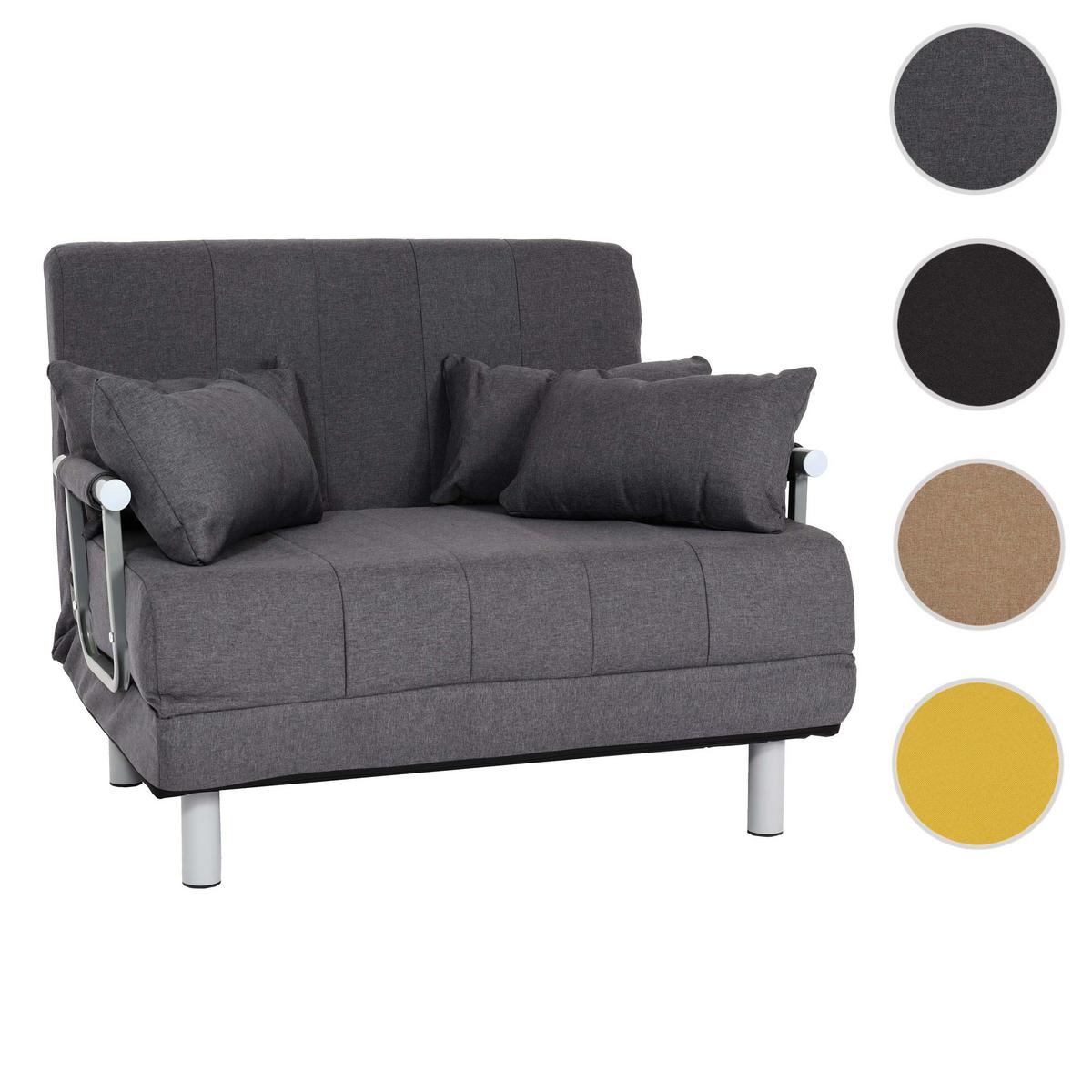SCHLAFSESSEL Grau - Grau, Textil (105/80/186cm) - MCW