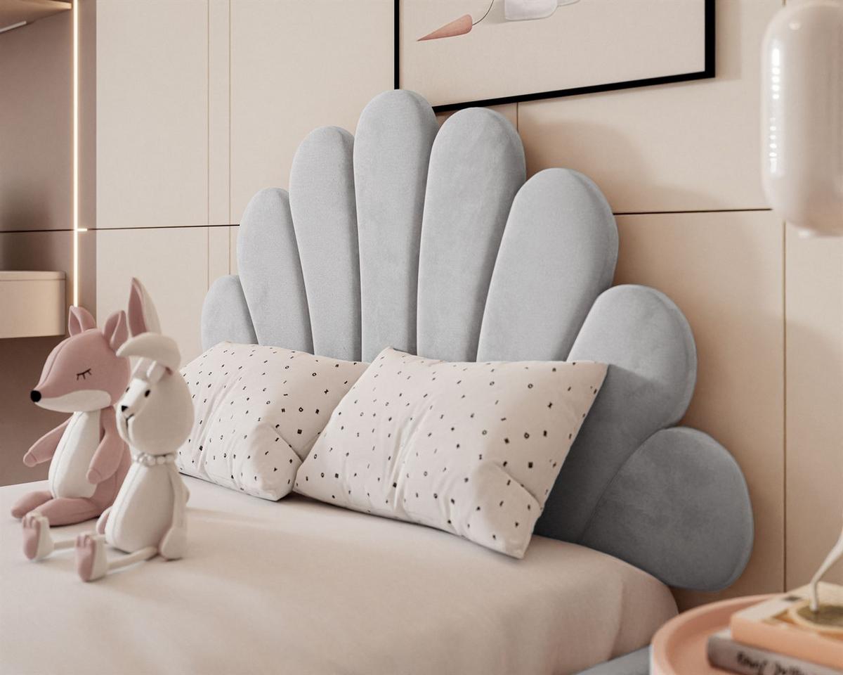 POLSTERBETT ASHLEY mit Bettkasten 180x200 cm, Stoff: French Velvet 679 - Blau, Textil - Lookway