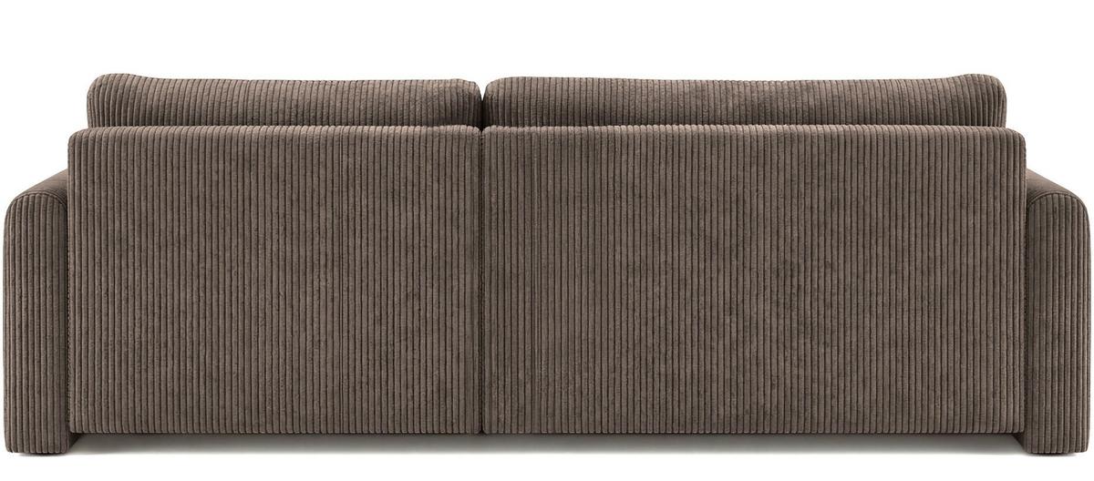 ECKSOFA Cora mit Schlaffunktion & Stauraum, Universell Rechts/Links, Taupe Grau-Beige Cord Chenille 250/82/160 cm - Taupe/Beige, Kunststoff/Textil (250/160cm) - WFL GROUP