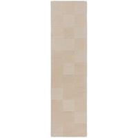 TEPPICH aus Wolle DEBEN in Beige, mit Schachbrettmuster, 60 x 230 cm - Beige, Textil (230/60cm) - KADIMA DESIGN