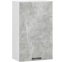 HÄNGESCHRANK Weiß, Beton 72/50/30 - Hellgrau/Weiß, Holzwerkstoff (50/72/30cm) - RAUMHIRSCH FURNITURE