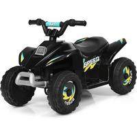 KINDERMOTORRAD 6V Elektro Kinderquad Schwarz - Schwarz, Kunststoff (73/44.5/40cm) - COSTWAY