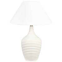 TISCHLAMPE Celeste 34/34/56 cm - Beige, Keramik (34/34/56cm) - Beliani