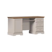 SCHREIBTISCH Dulci Kaschmir und Holz - Beige, Holzwerkstoff (57.2/144.7/72.4cm) - Petits-meubles