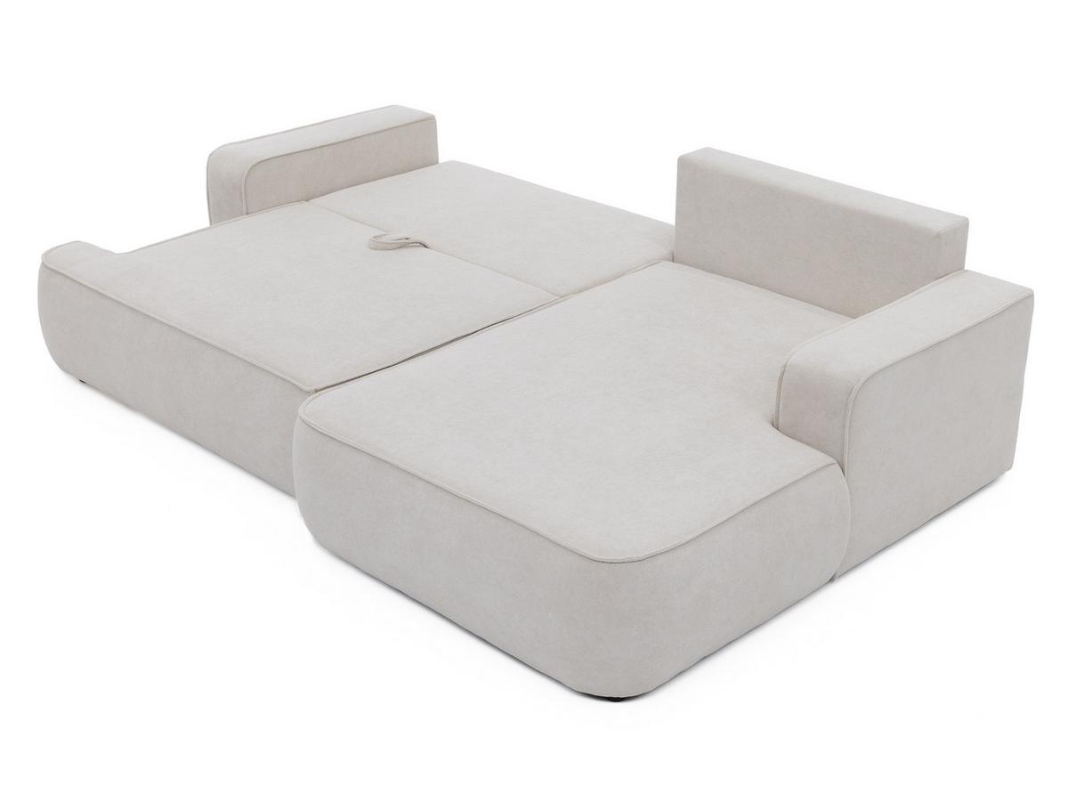 ECKSOFA Mono, Seite: Links - Hellbraun/Schwarz, Holz/Kunststoff (260/168cm) - MIRJAN24