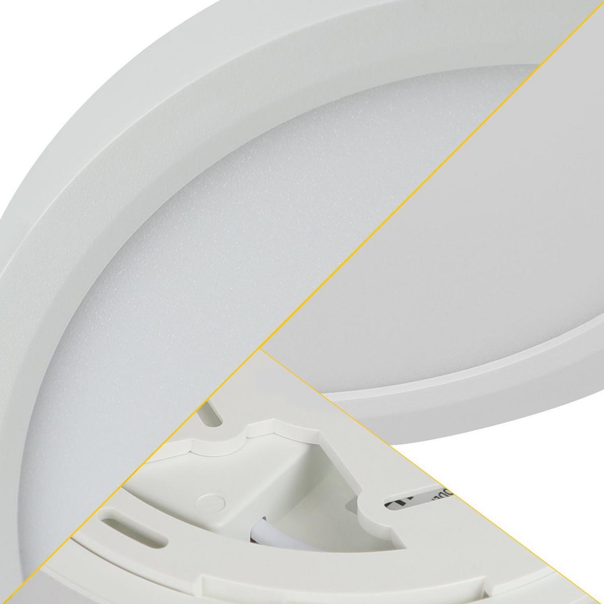 LED-DECKENLEUCHTE Tannhainbach 18/2.4/18 cm - Weiß, Kunststoff (18/18/2.4cm) - ZMH