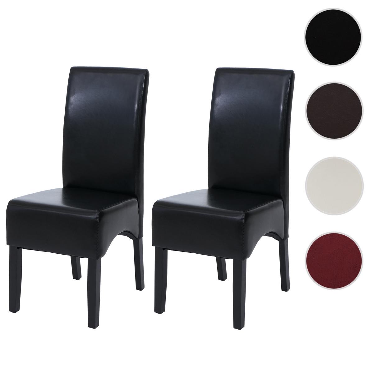 ESSZIMMERSTUHL Schwarz 2er-Set - Schwarz, Holz (44/102/54cm) - MCW