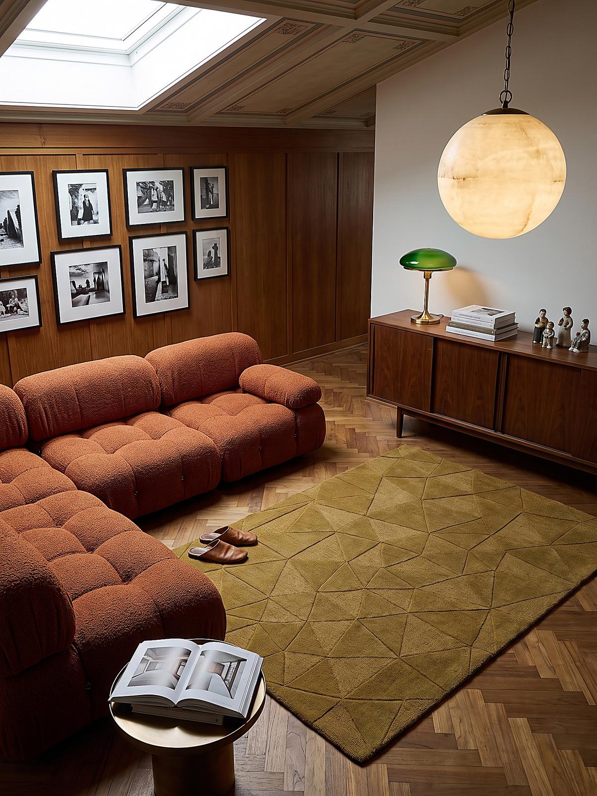 WOLLTEPPICH handgetuftet DEBEN, Splitterformen, Ocker, 200 x 290 cm - Gelb, Textil (200/290cm) - KADIMA DESIGN