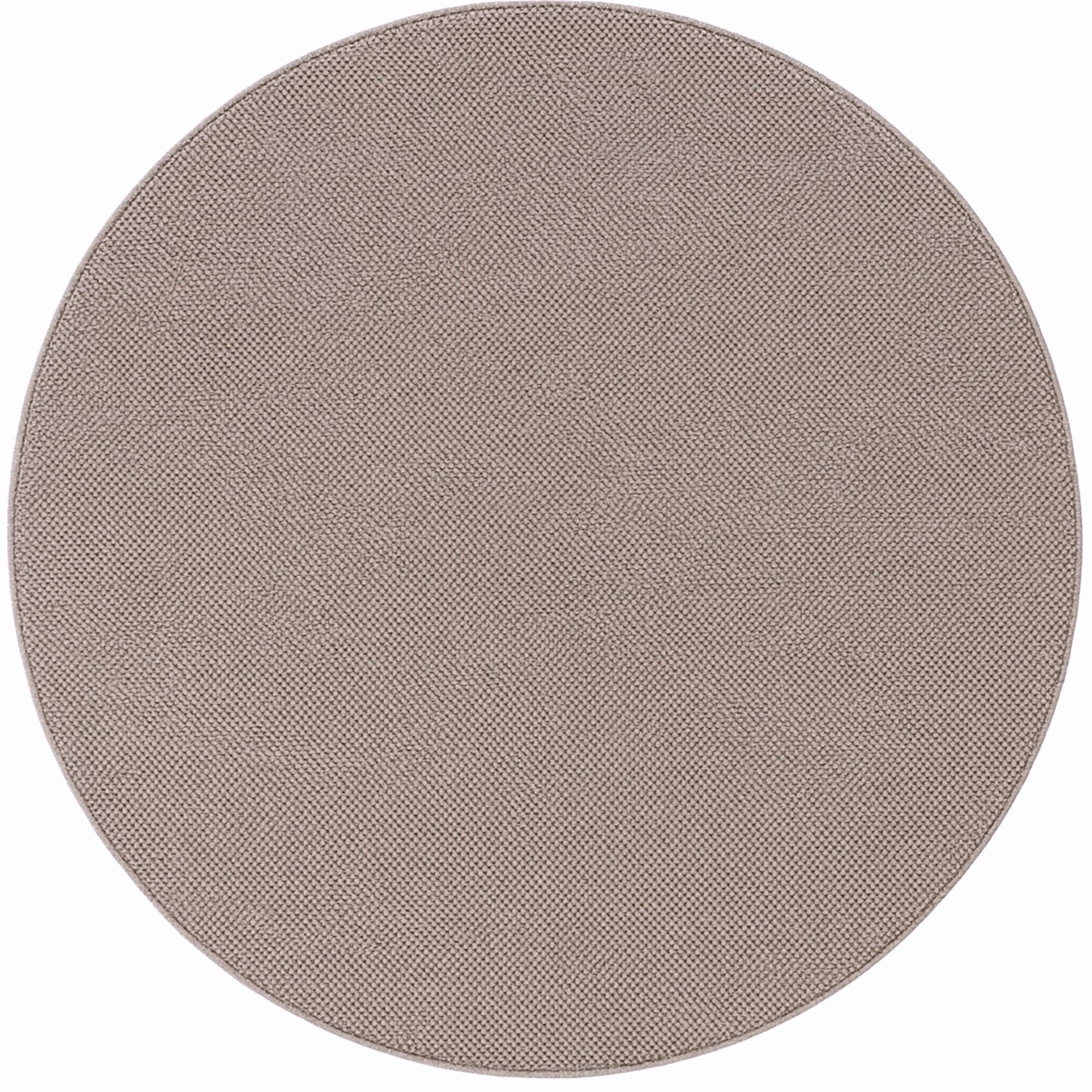 TEPPICH Flachgewebe LANGAU in Beige, meliert, Ø 160 cm - Beige, Textil (160/160cm) - KADIMA DESIGN
