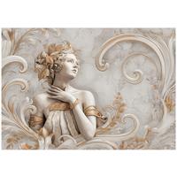 FOTOTAPETE Frau Abstrakt Beige 150x105 cm - Multicolor, Papier (150/105cm) - Wallarena
