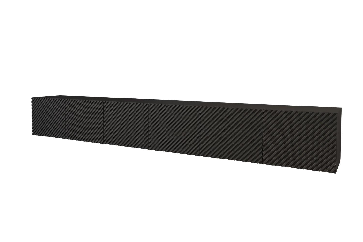 LOWBOARD ZENO-W 3x100x40x40 cm - Schwarz - Weiß, Holzwerkstoff (300/40/40cm) - ALTDECOR