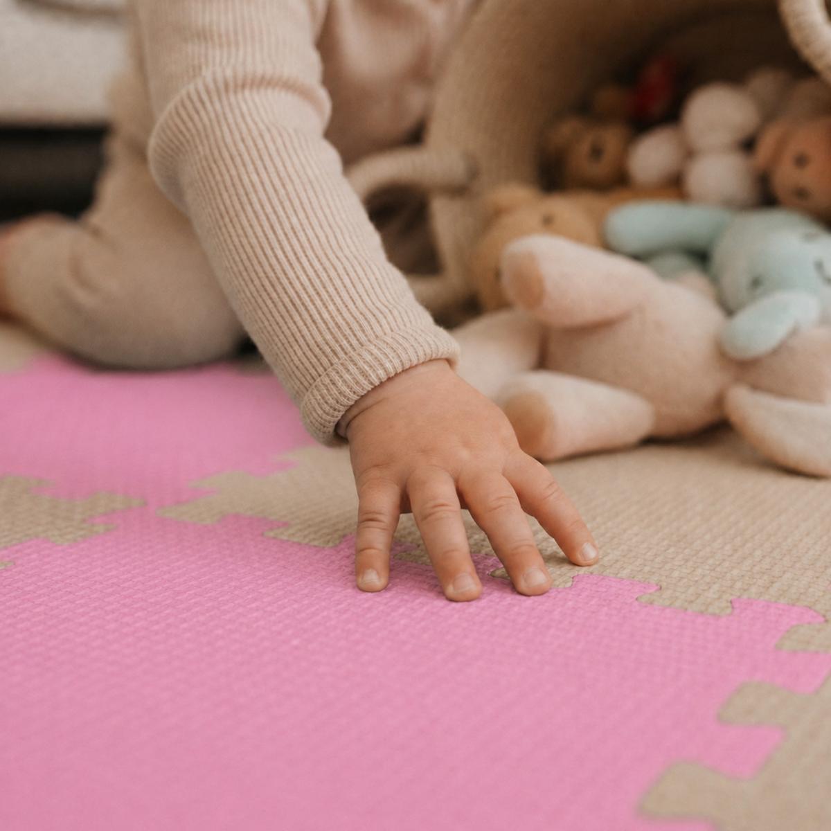SPIELMATTE ab Null - 270/90 cm Puzzlematte Grau - Multicolor, Kunststoff (30/30cm) - Littletom