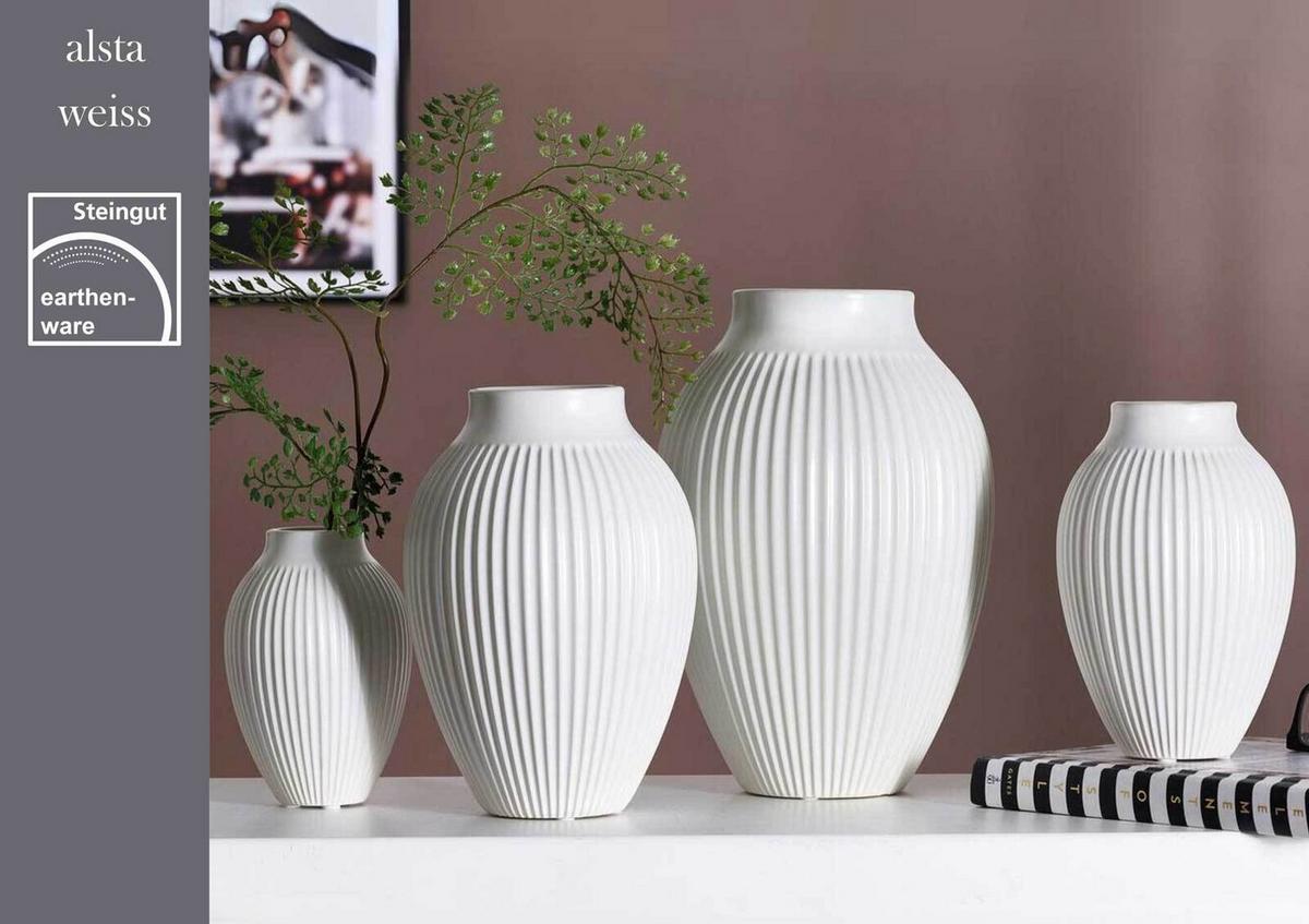 VASE Alsta Weiß 15 cm - Weiß, Keramik (15cm) - Ritzenhoff Breker