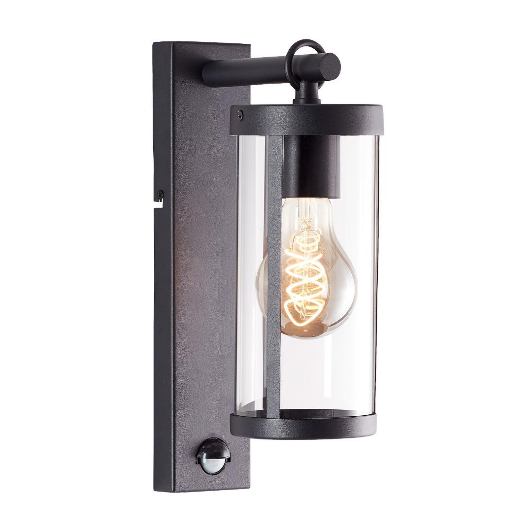 AUSSENWANDLEUCHTE Sidney 44291/06 - Schwarz, Metall (10.5/31.6/18.5cm) - Brilliant