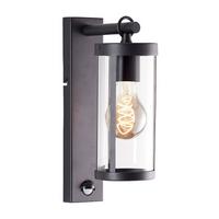 AUSSENWANDLEUCHTE Sidney 44291/06 - Schwarz, Metall (10.5/31.6/18.5cm) - Brilliant