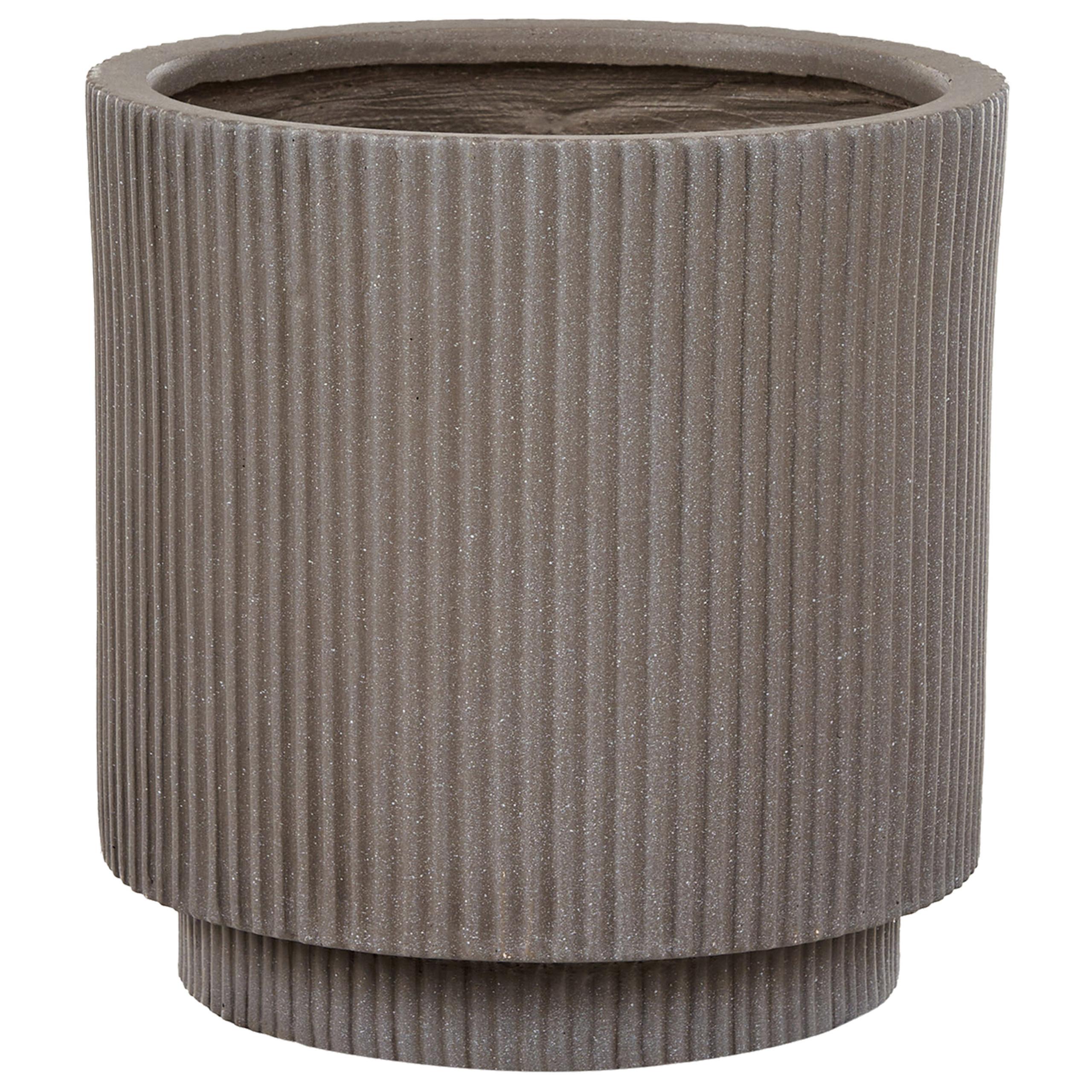 BLUMENTOPF Beige Daria - Beige, Naturmaterialien (30cm) - Beliani