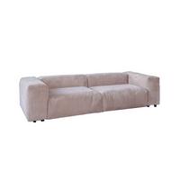 MODULSOFA MIA Taupe Cord - Taupe/Schwarz, Kunststoff/Textil (306/72/120cm) - KAWOLA