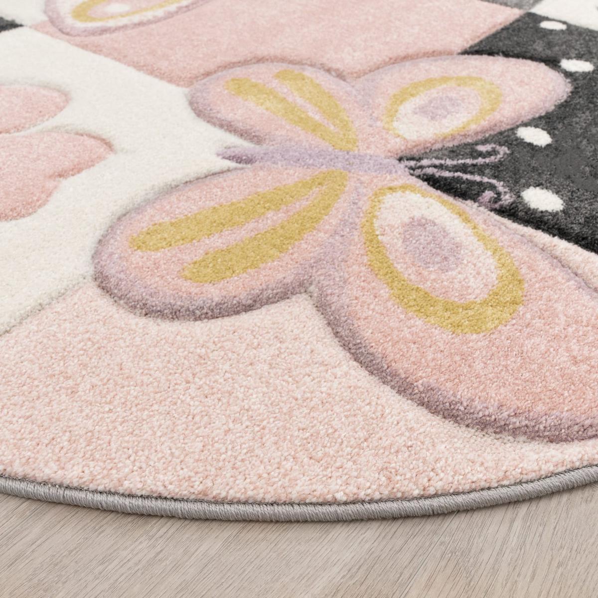 KINDERTEPPICH, im Patchwork-Stil, Mehrfarbig, Ø 160 cm - Multicolor, Textil (160/160cm) - KADIMA DESIGN