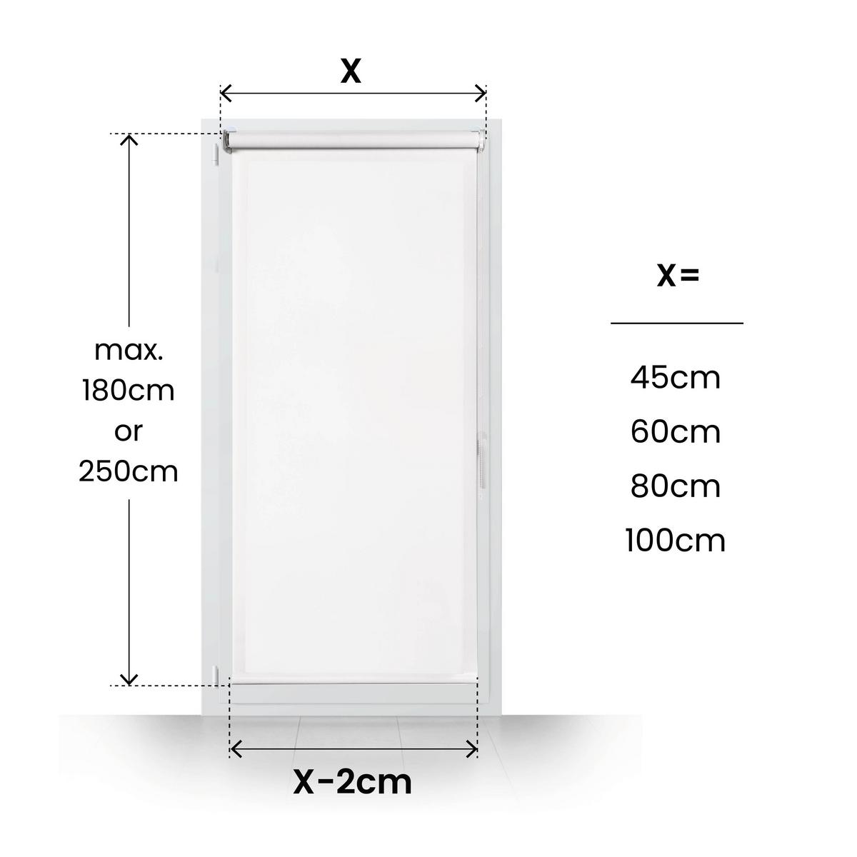 SCREEN-ROLLO Plus Easyfix Weiß 100x180 - Weiß, Kunststoff (100/180/1cm) - STORESDECO