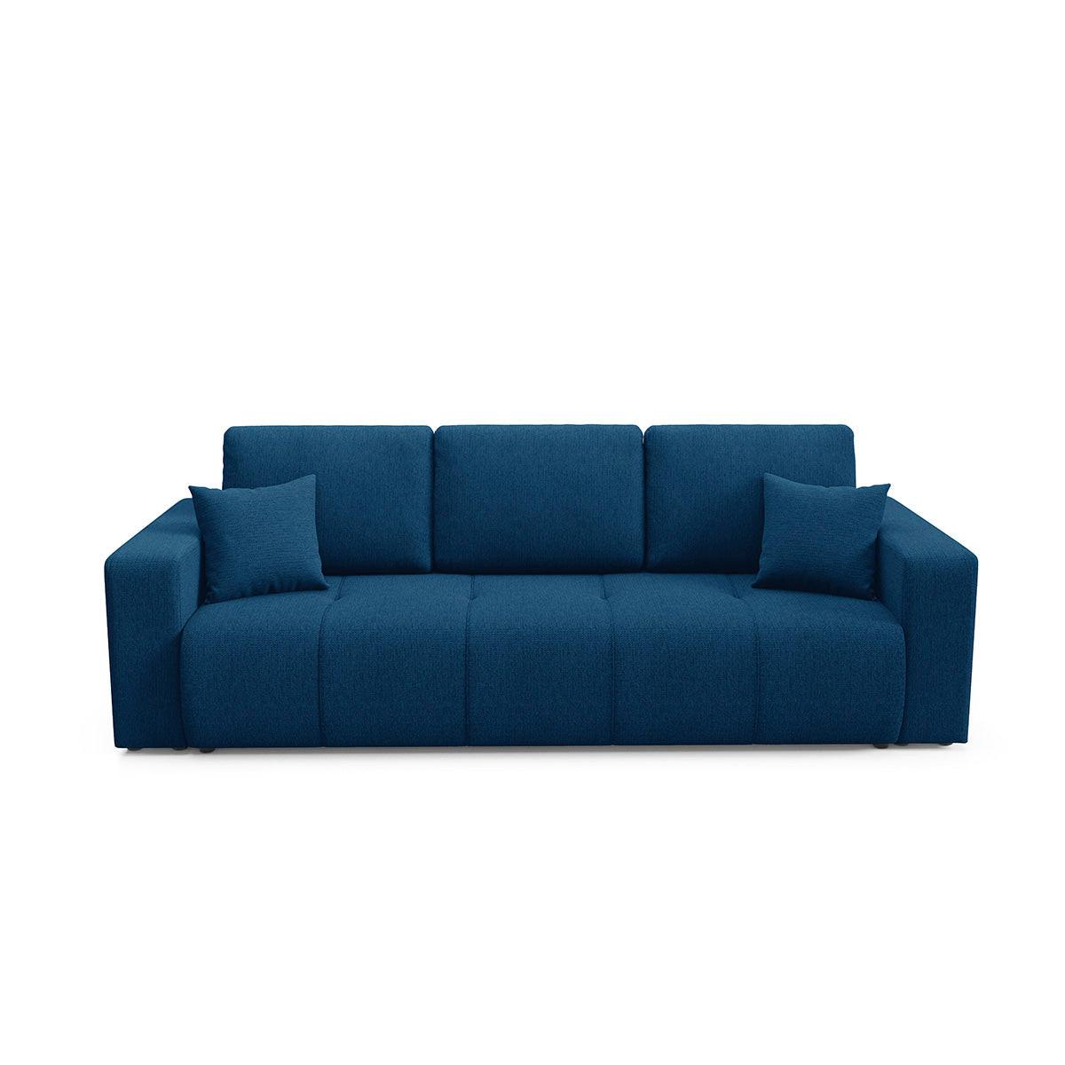 SOFA Vasco 3 Sitzplätze Blau - Blau, Holz (244/86/92cm) - Petits-meubles