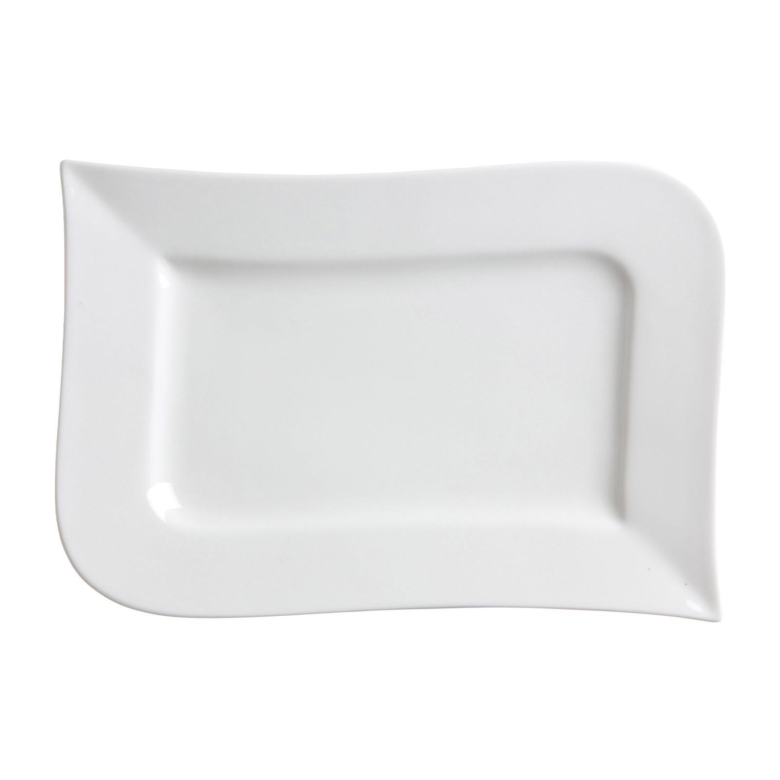 SERVIERPLATTE Melodie weiß 31 x 21 cm - Weiß, Keramik (21/3/31cm) - Ritzenhoff Breker