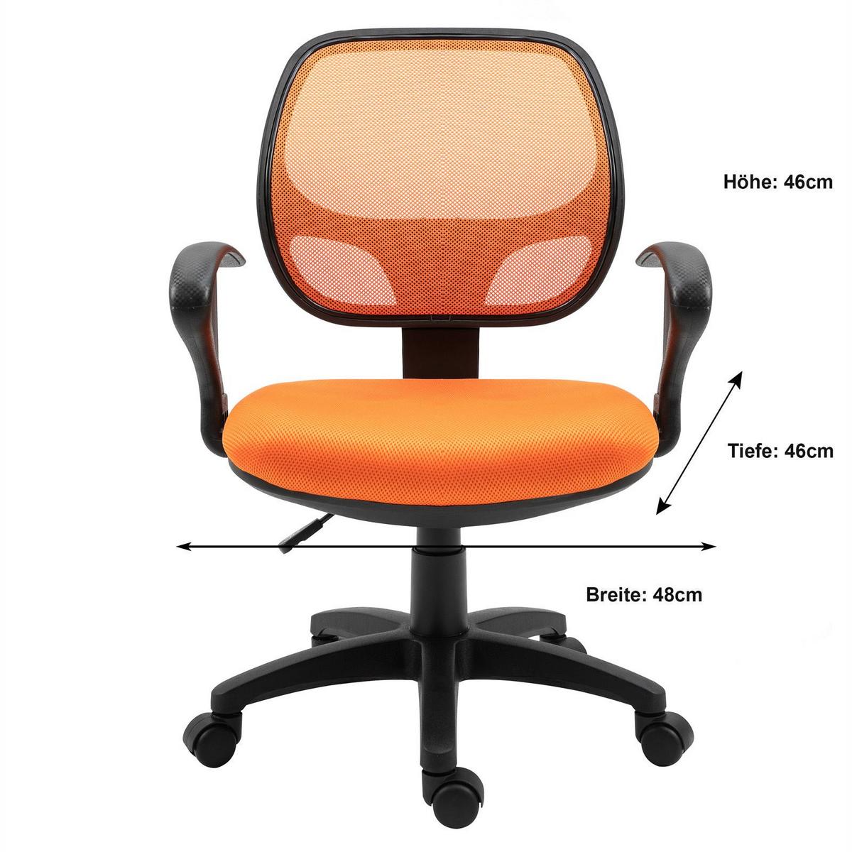 KINDERDREHSTUHL COOL orange - Orange, Textil (58/97/58cm) - IDIMEX