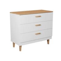 KOMMODE Denver Weiß - Weiß, Holzwerkstoff (100/90/47cm) - Petits-meubles
